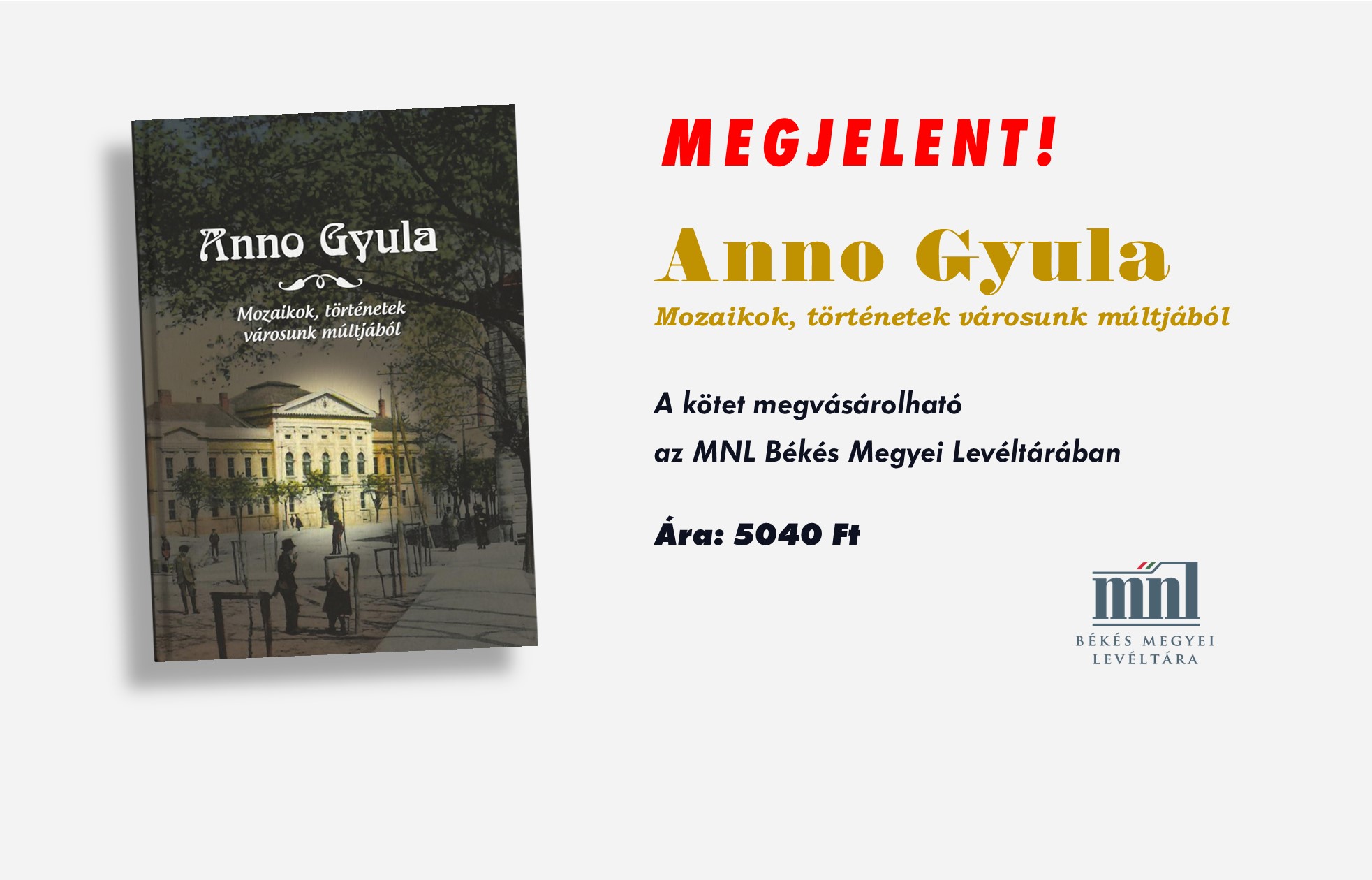 Új kiadvány – Anno Gyula | Magyar Nemzeti Levéltár