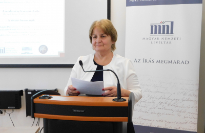 Gusztiné Dr. Toronyi Judit, a MNL Nógrád Vármegyei Levéltárának igazgatója