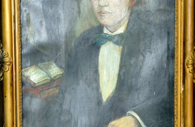 A dr. Molnár Istvánt ábrázoló festmény