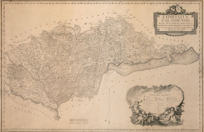 Kép Zala vármegye 1792-es térképéről.
